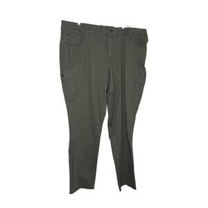 Faded Glory Green Slim Cargo Pant